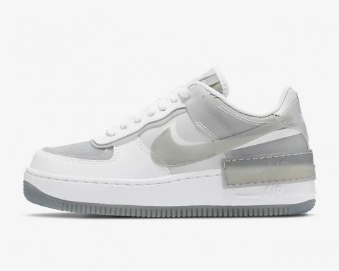 Nike Dames Air Force 1 Shadow Particle Grijs Wit CK6561-100