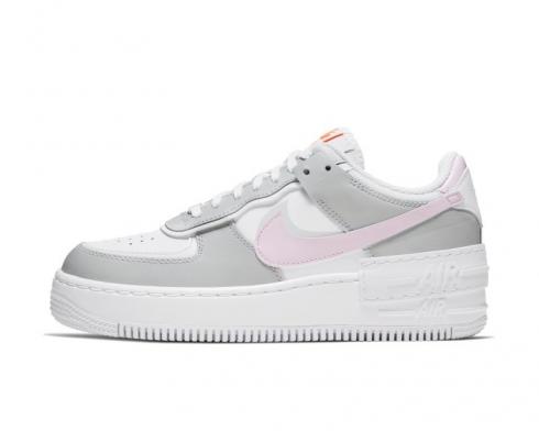 Nike Dames Air Force 1 Shadow Pink Foam Wit Totaal Oranje CZ0370-100