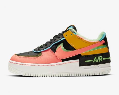 Nike Womens Air Force 1 Shadow SE Solar Flare Atomic Pink Baltic Blue CT1985-700
