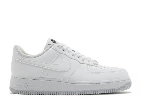 Nike Donna Air Force 1 Move To Zero Triple Bianche Nere Argento Metallic DC9486-101