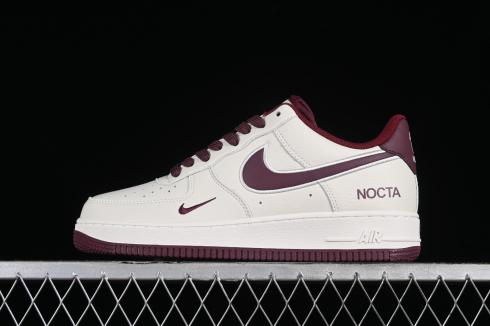 Nocta x Nike Air Force 1 07 Low Off-White Dunkelrot NO0224-022