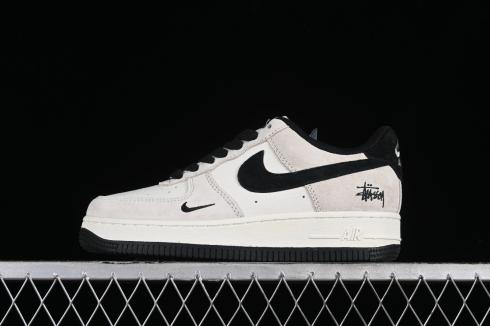 Stussy x Nike Air Force 1 07 Low Beige Negro Off White HD1968-012