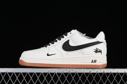 Stussy x Nike Air Force 1 07 Low Off White Black Brown XZ5688-001