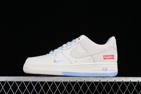 Supreme x Nike Air Force 1 07 Low Off White Blue Red BB9599-202