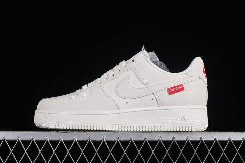 Supreme x Nike Air Force 1 Low Off-White Red HD1968-007