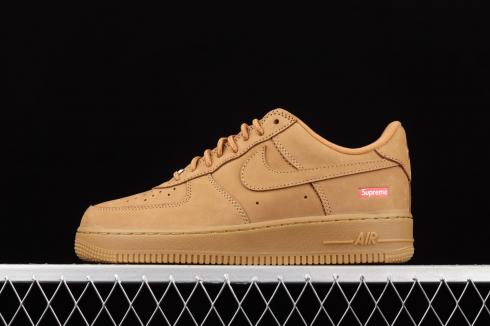 Supreme x Nike Air Force 1 Low Wheat Scamosciato Marrone DN1555-200