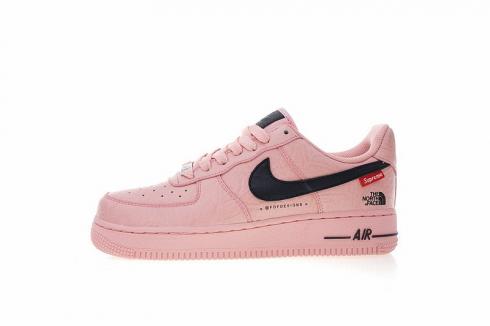 Supreme x The North Face x Nike Air Force 1 Low Pink Black AR3066-800