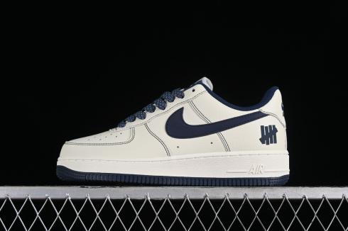 Undefeated x Nike Air Force 1 07 Low Off White Navy Blue UN2395-522