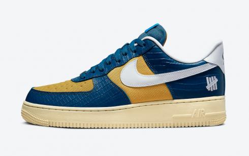Undefeated x Nike Air Force 1 SP 5 On It Court Blå Hvid Guldtone DM8462-400