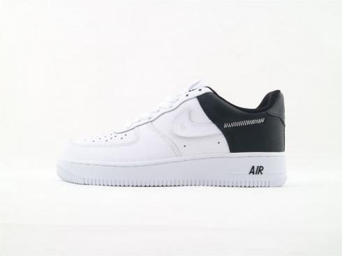Womens Nike Air Force 1 Mens Black And White Hook Shoes 087412-112