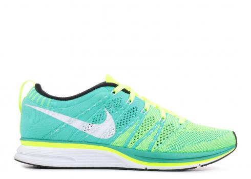 Кроссовки Flyknit Trainer Volt White Atomic Teal 532984-713