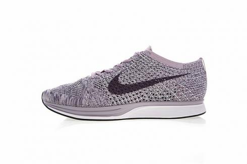 Nike Flyknit Racer 跑步鞋淺紫色白色 526628-500