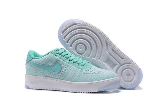 Giày Nike Air Force 1 AF1 Flyknit Low Hyper Turquoise White Lifestyle Shoes 820256-300