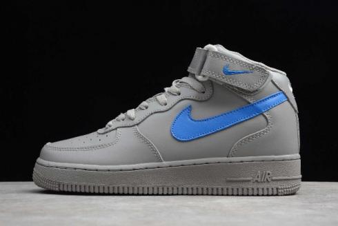 2019 Nike Air Force 1 Mid 07 Dust Blue Dust Gri Kraliyet Mavisi 315123 040,ayakkabı,spor ayakkabı