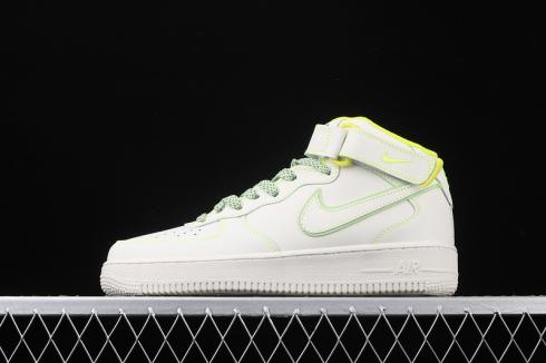 3M x Nike Air Force 1 07 Orta Beyaz Yeşil Ayakkabı AA1118-012,ayakkabı,spor ayakkabı