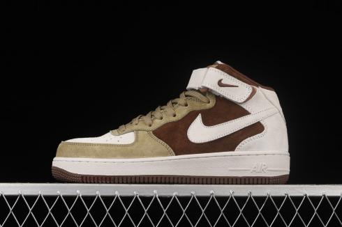Nike Air Force 1 07 Mid Chocolate Wit Bruin Schoenen HD3053-188