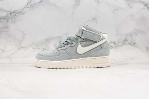 buty do biegania Nike Air Force 1 07 Mid Grey Beige White CL2885-006