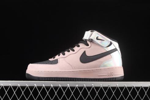 Sepatu Nike Air Force 1 07 Mid Laser Powder Black Pink WZ3066-061