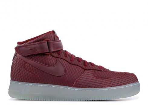 Nike Air Force 1 07 Mid Lv8 Team Rosso Bianco Metallic Argento 804609-603