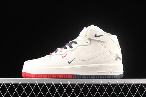 Nike Air Force 1 07 Mid Su19 White Blue Red Topánky GU5696-658