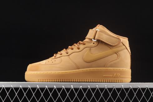 Nike Air Force 1 07 Mid Wheat Suede Ruskeat kengät CJ9158-200