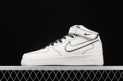 Nike Air Force 1 07 Mid White Black Кроссовки AA1118-011