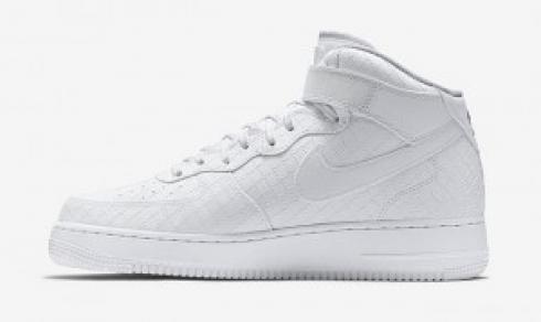 scarpe da basket Nike Air Force 1 Mid 07 Bianco Nero Uomo 804609-100