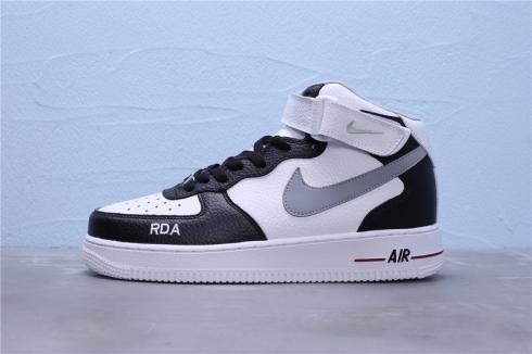 Nike Air Force 1 Mid 07 бели черни унисекс баскетболни обувки 596728-303