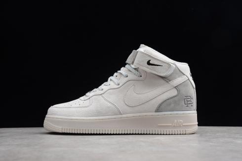 Nike Air Force 1 Mid AF1 X Reigning Champ Blanco Gris Negro 807618-300