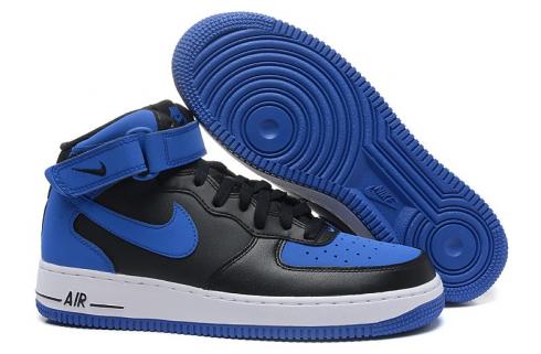 Nike Air Force 1 Mid Black Game Kraliyet Mavi Beyaz 315123-027 .