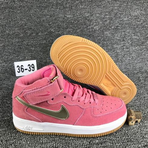 Sepatu Atletik Nike Air Force 1 Mid Bright Melon 818596-800