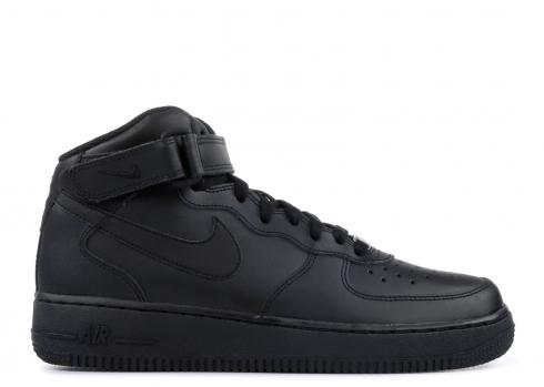 Nike Air Force 1 Mid GS Big Kids Sneakers fekete 314195-004
