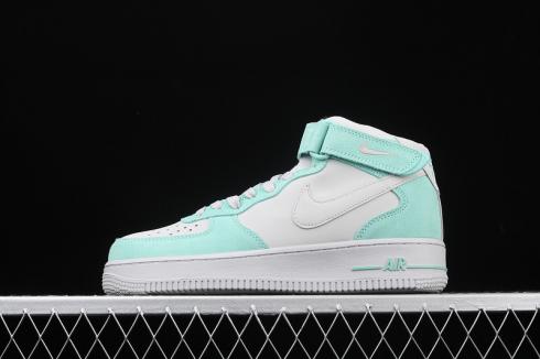 унисекс обувки Nike Air Force 1 Mid GS Island Green Pure Platinum 596729-301