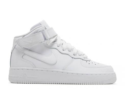 Nike Air Force 1 Mid Le Gs 三重白 DH2933-111