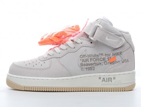 кросівки Nike Air Force 1 Mid Light Grey White Gum Running Shoes CW2255-100