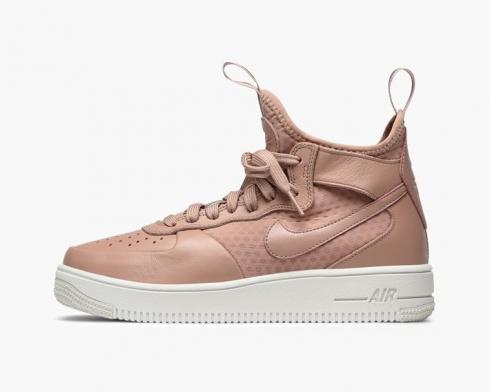 Nike Womens Air Force 1 Ultraforce Mid Particle Pink Sail รองเท้าสตรี 864025-600