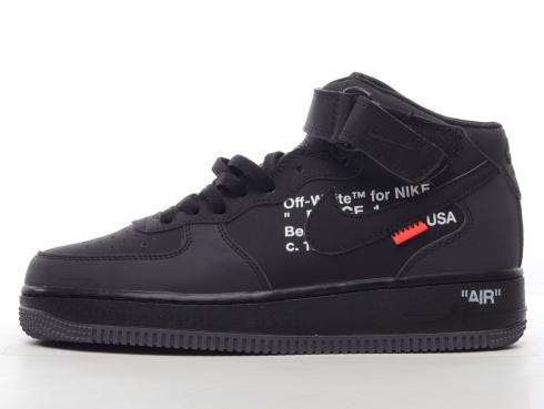 Off-White x Nike Air Force 1 Mid Black