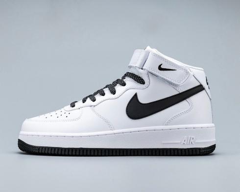 des chaussures de course Nike Air Force 1 Mid 07 LV8 blanc noir pour femme 366731-808