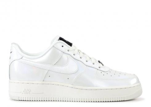 Nike 女式 Air Force 1'07 Lx Luxe 白色 Summit 黑色 898889-100