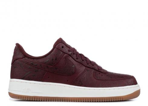 Nike Womens Air Force 1'07 Paisley Pack Sail Maroon Night 860532-600