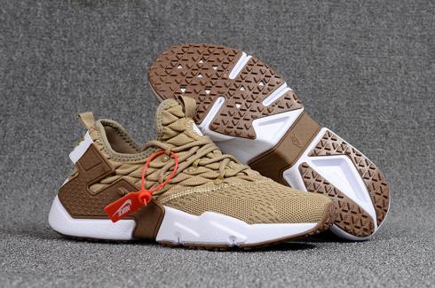 Nike Air Huarache VI 6 Running Casual Men Shoes Light Brown White