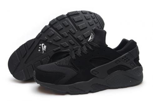 Sepatu Pria Wanita Nike Air Huarache Triple Black Blackout 318429-003