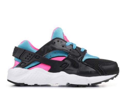 Nike Huarache Run Ps Gamma Blå Pink Blast Sort Hvid 704951-005