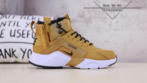 Botas Zapatillas Nike Air Huarache Acrnm Khaki Białe Trampki