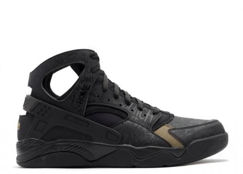 Nike Air Flight Hurache Prm Qs Trash Talk Zwart Goud Metallic 686203-002