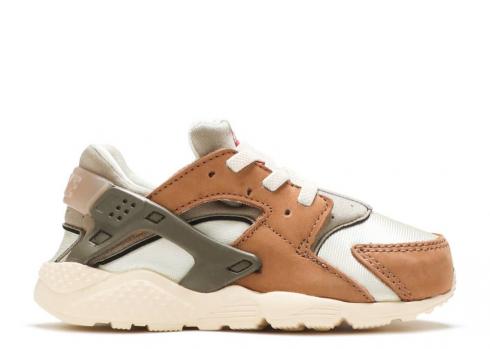 Nike Stussy X Air Huarache Le Td Desert Oak 2021 Straw Reed Light DH3323-200