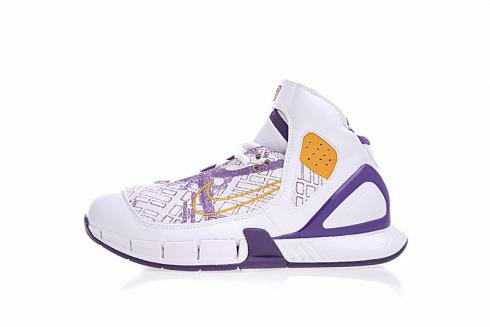 Nike Air Zoom Huarache 2K5 Varsity รองเท้าสตรีสีขาวสีเหลืองสีม่วง 310850-103