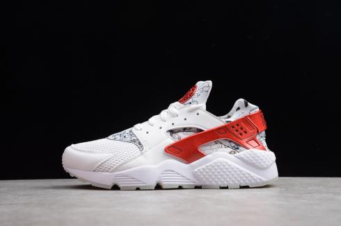 Nike Air Huarache Run QS Wit Universiteit Rood AJ5578-101