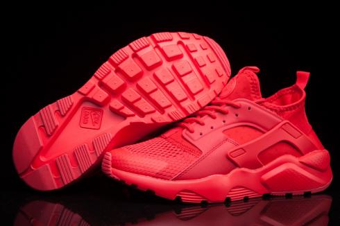 Nike Air Huarache Run Ultra BR Sapatos Masculinos Total Crimson 833147-800
