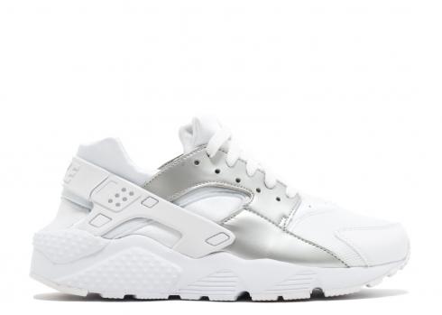Nike Huarache Run Gs Weiß Silber Metallic 654275-108